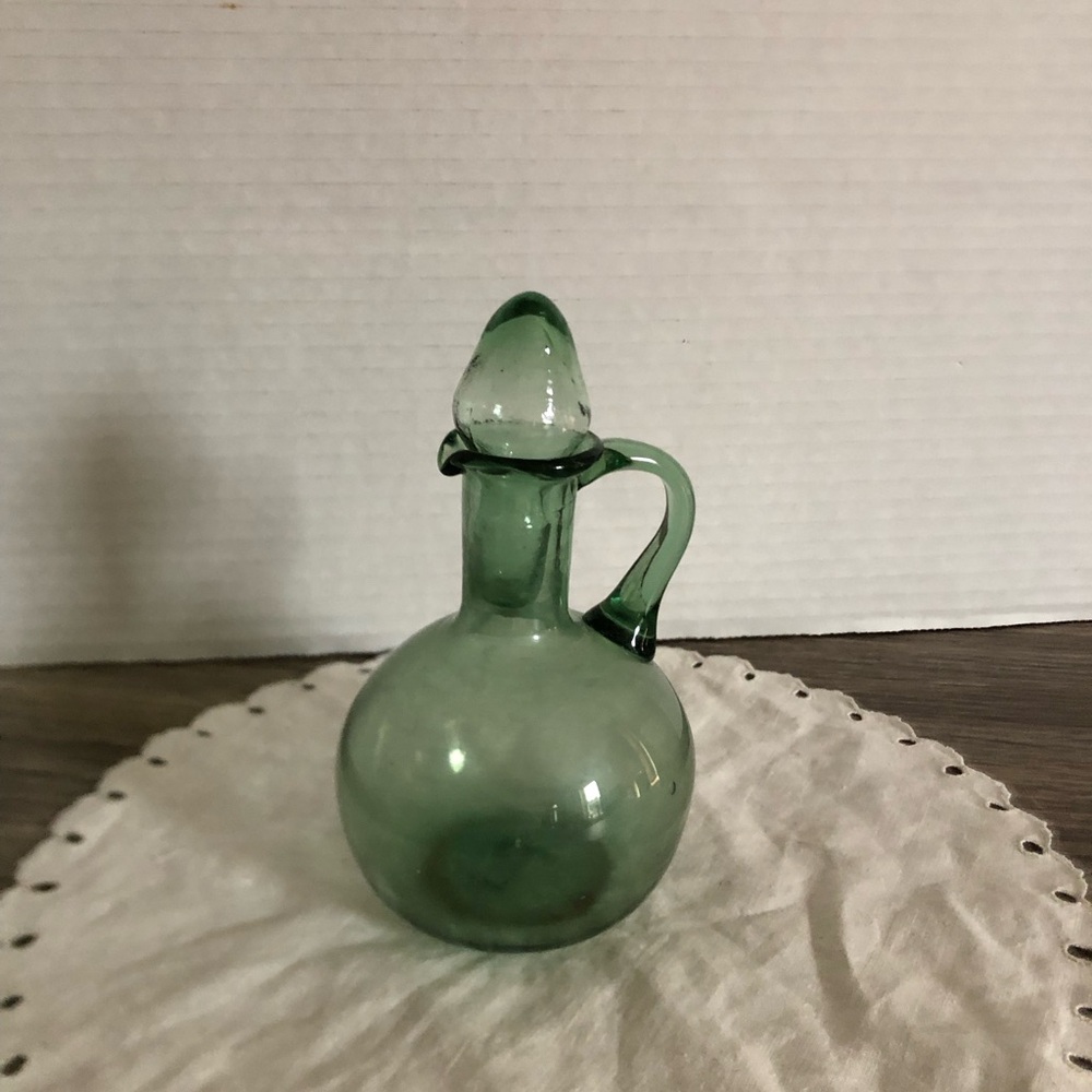 Blown Glass Cruet with Stopper